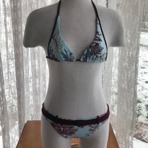 Vix small beaded embellished triangle top bikini